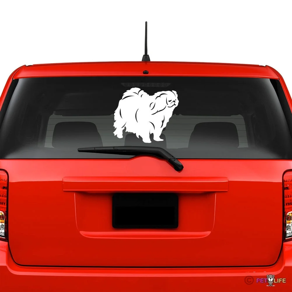 

For Pekingese Windshield Sticker Vinyl Auto Window peke lion dog car decals