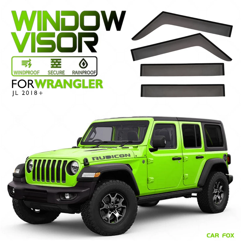 Window Visor Car Exterior Accessories for Jeep Wrangler Jk 2006-2017 -  China Vent Visor, Window Visor