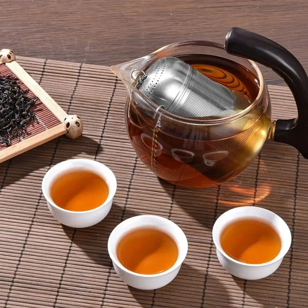 Stainless Steel Tea Infuser Tea Leaves Spice Seasoning Ball Strainer Teapot Fine Mesh Coffee Filter