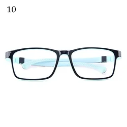 Children's Ultralight Anti - Blue Light Silicone Eyeglasses - Square Transparent Frame (10)