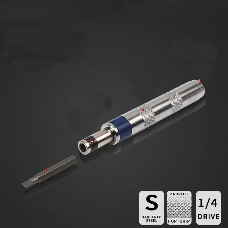 1Set 6 In 1 Impact Screwdriver Kit - 1/4-inch Impact Drive Rusted Stuck Broken Fasteners Remover Tool for DIY Repair Automotive