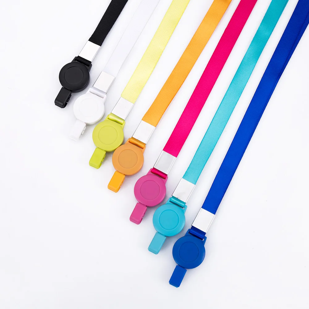 

Lanyard with Easy Pull Buckle for Id Card Holder Retractable Badge Holder Haning Rope Name Badge Reel Retractable Keychain