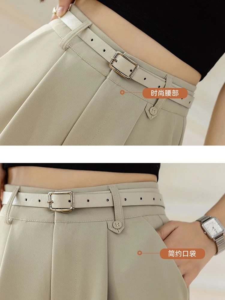 Casual Streetwear Boyfriend Summer Shorts Women High Waist Loose Wide Leg Bermuda Feminina Knee Length Midi Short Femme Pants