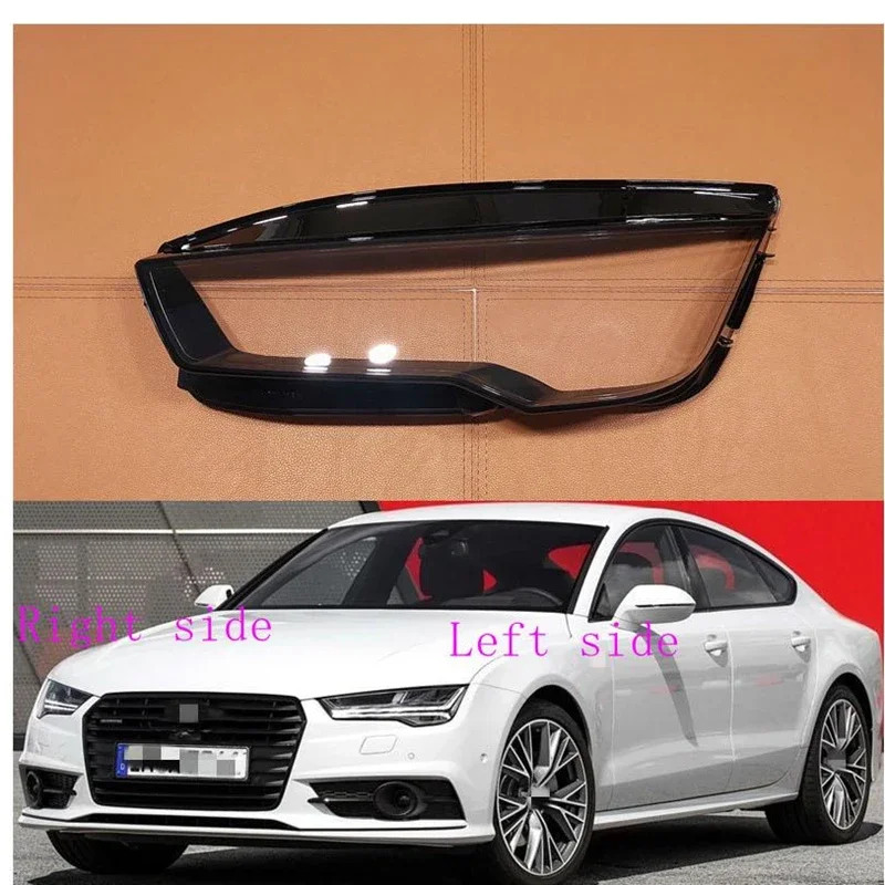 

For AUDI A7 S7 RS7 2015 2016 2017 2018 Headlight Shell Lamp Shade Transparent Cover Headlight Glass Headlamp Cover