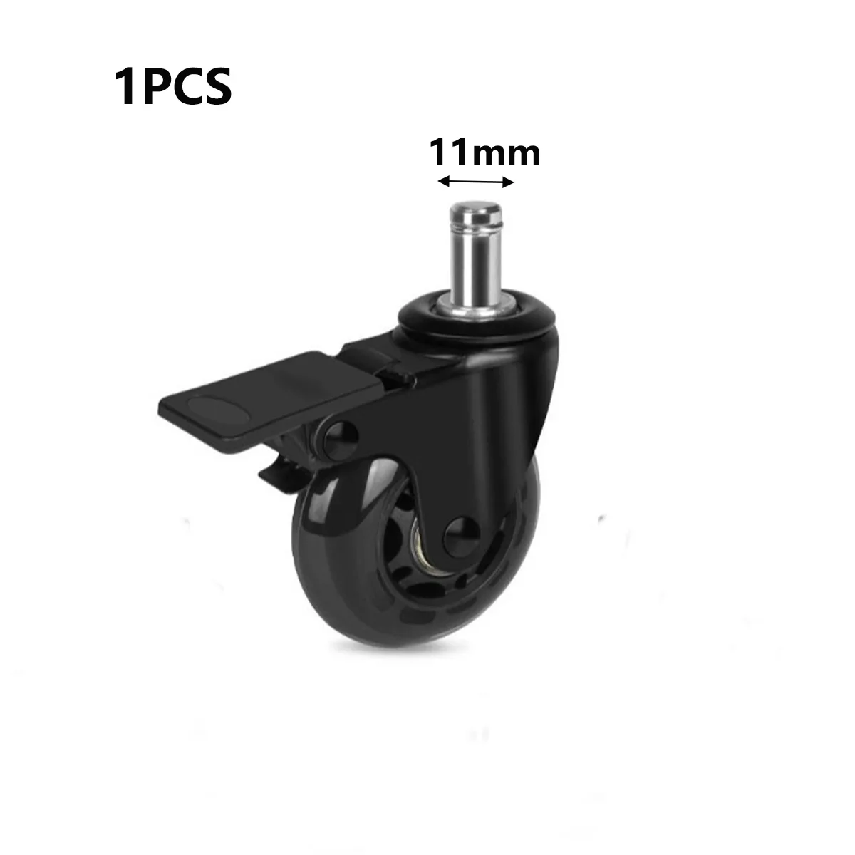 3/5 ארגני כיסא במשרד מארז 3 "לנעילה כבד סיבוב החלפת תחליפי גלילה חלקה עבור שטיח רצפת עץ