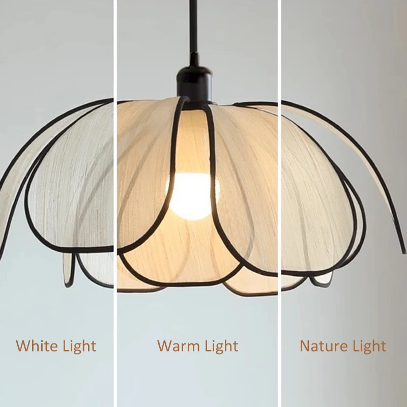 Nordic Hand-Woven Lotus Chandelier 3