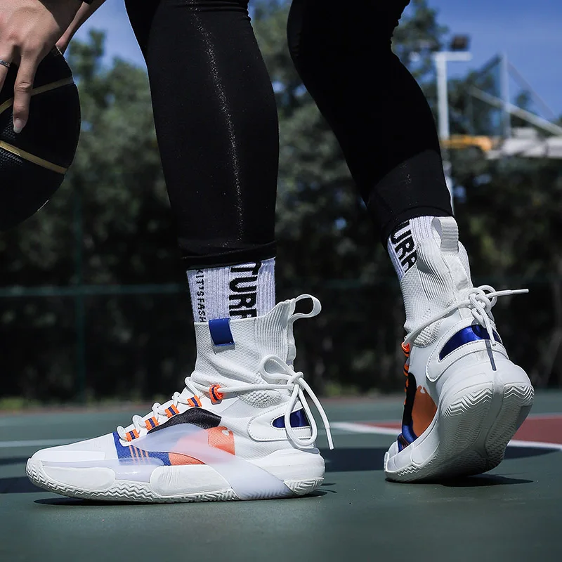 Luxury Brand Man Sneakers Basketball Shoes Trainers for Men Breathable High-top Sneakers Unisex Sports Shoes Men Baskets Hommes