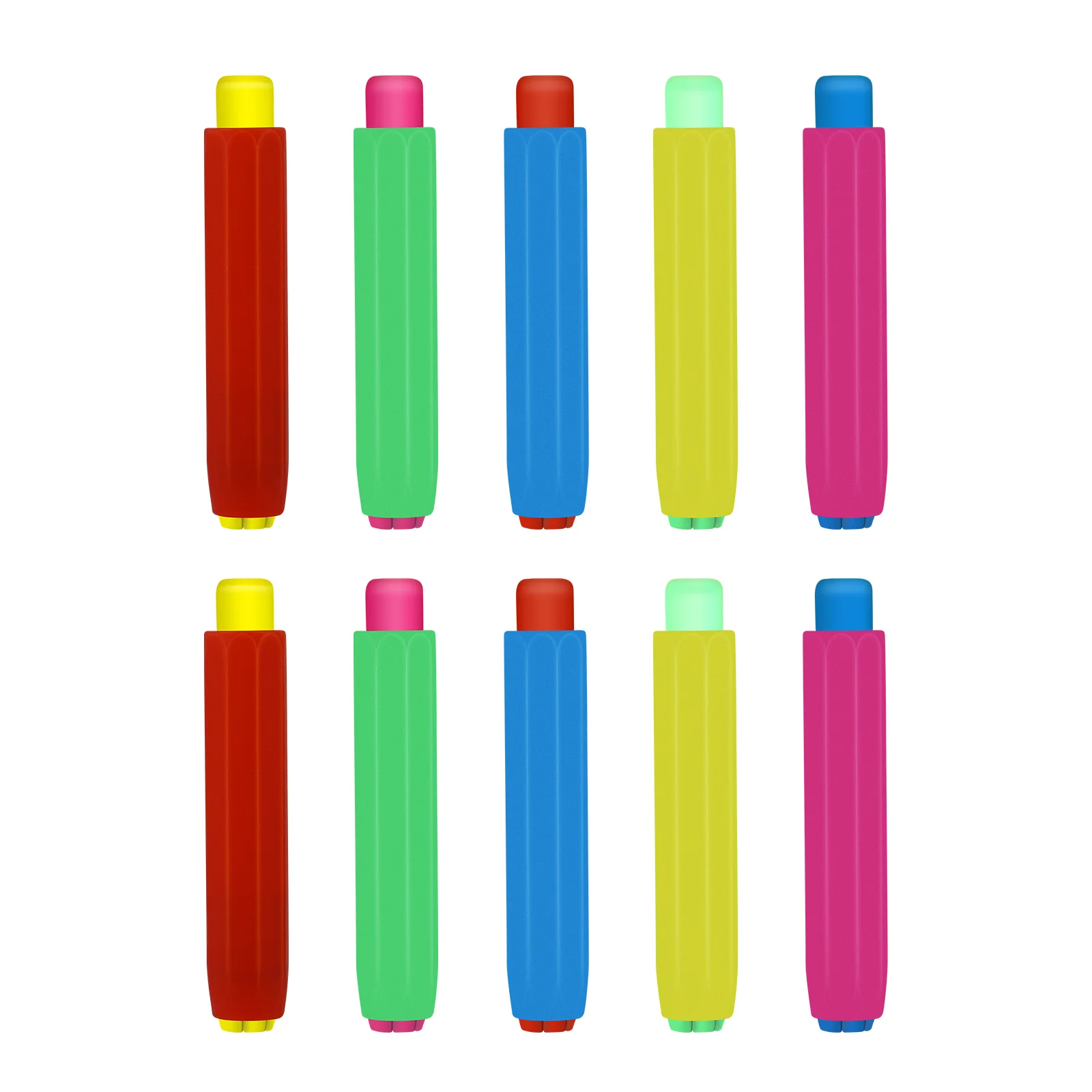 

10Pcs Colorful Chalk Holder Tasteless- friendly Chalk Clips Chalk Storage Set for Teachers Teens Students Kids