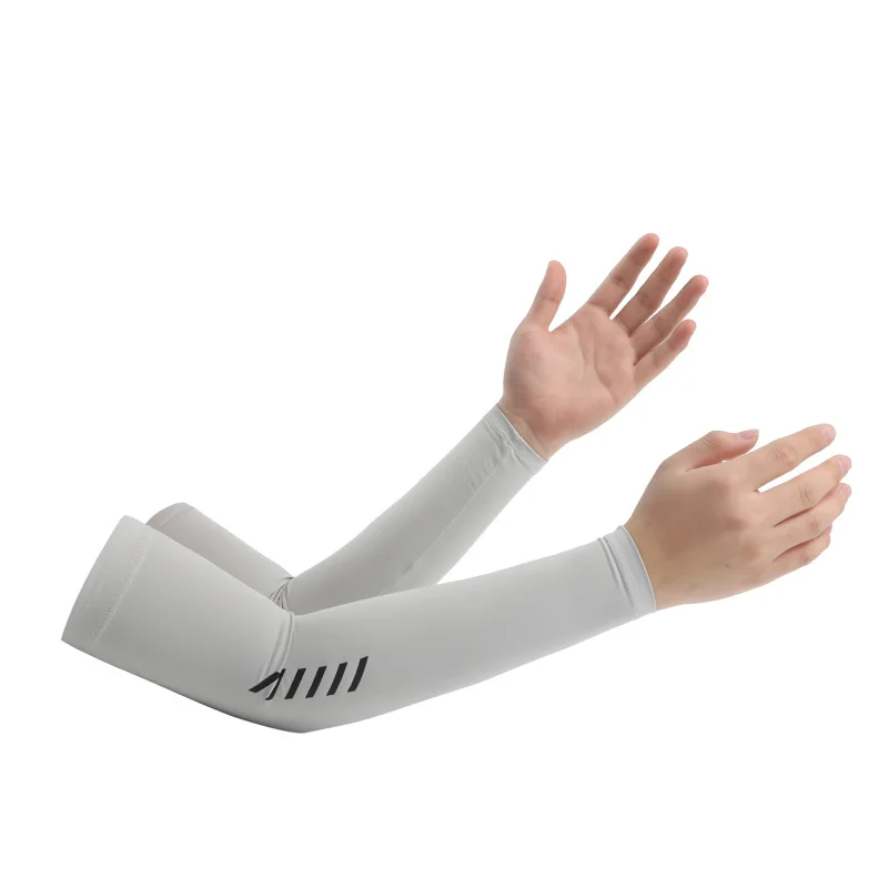Sun protection arm sleeves Ice arm sleeves Summer ice silk anti-sunburn sleeve anti-UV cycling driving arm cover for men women sun protection male's long sleeve cool muff