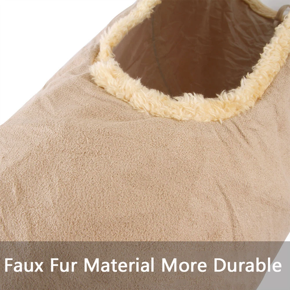 Collapsible Cat Tunnel Pet Cat Toys Play Tunnel Durable Suede Pet Toys Play Tunnel with Ball and Hole Pet Supplies