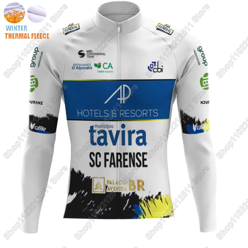 Protugal Tavira Team Cycling Jersey Set Clothing Suit Mens Long Sleeve MTB Bike Road Pants Bib Ropa Ciclismo