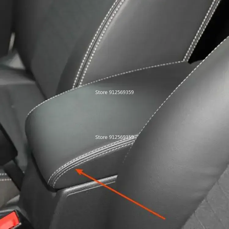 Premium Leather Armrest Box Cover Seat Protector