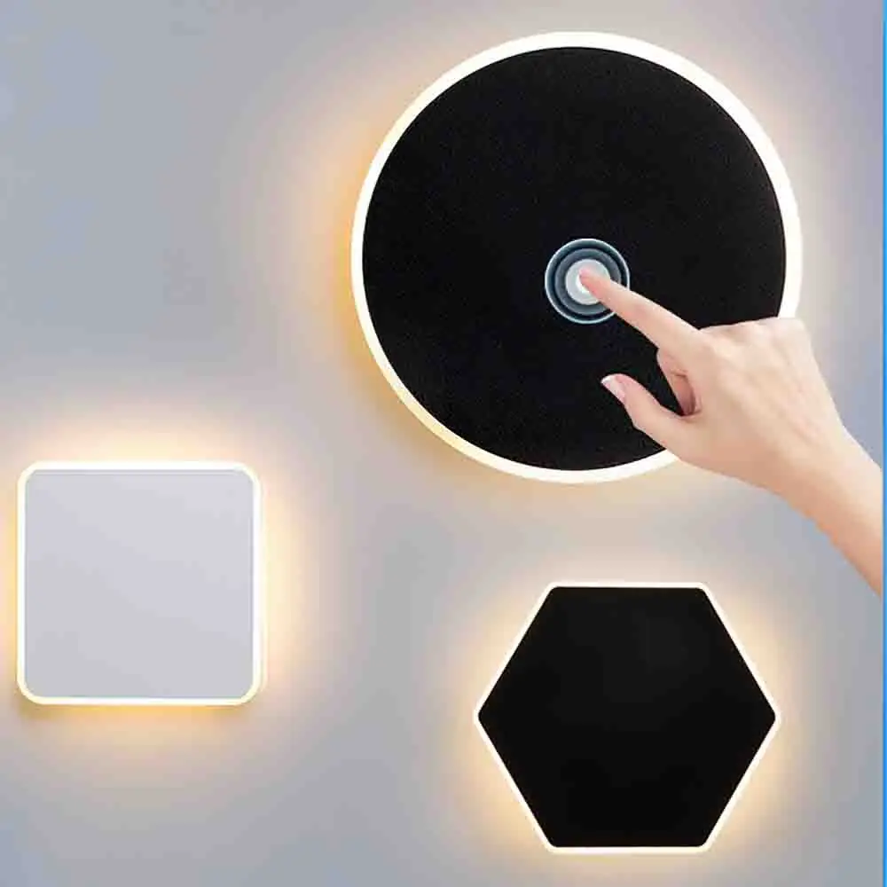 

Nordic LED touch wall lamp hotel corridor staircase living room background wall bedside touch wall lamp bedroom 110V 220V