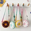 Cute Donut Girl Crossbody Bags Silicone Mini Snack Kids Travel Messenger Bags Zipper Single Shoulder Bags for Children 1