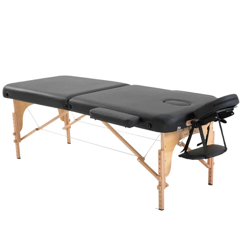 

Folding Portable Wooden Massage Table Tattoo Face Spa Massage Bed Knead Adjust Comfort Camilla Masaje Beauty Furniture Soft