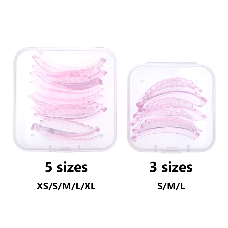 Silicone Lash Lift Rods 3/5 Pairs lamination Pad Eyelash Perming Spacer Reusable 3D Lashes Curler Applicator Makeup Tool