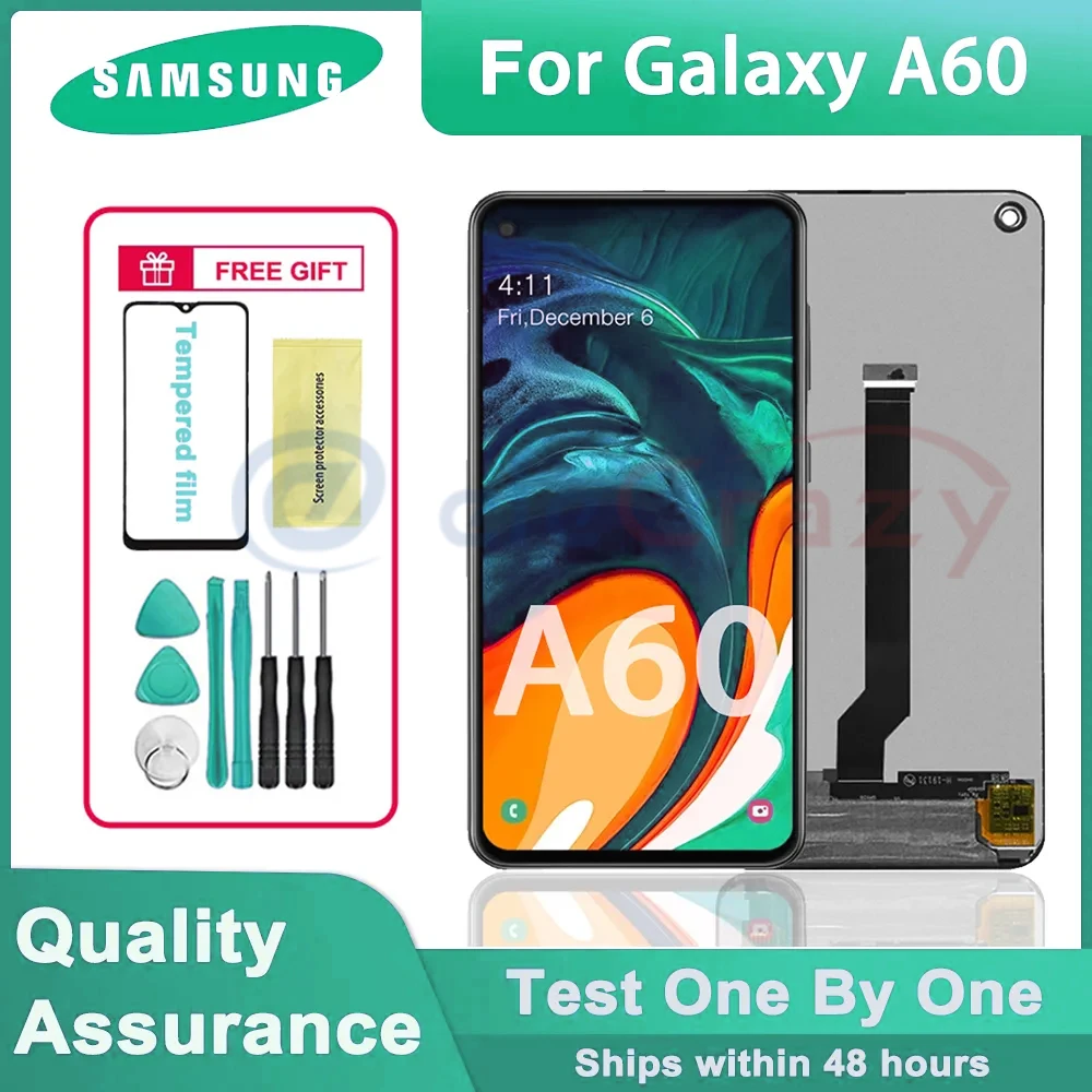 

Original 6.3" LCD Display for Samsung Galaxy A60 M40 A606 SM-A606F/DS Display Touch Screen Digitizer Assembly For Galaxy A60 LCD