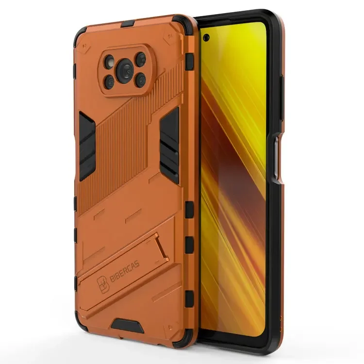 Poco Series Shockproof 360° Bumper Case with Punk Back Panel