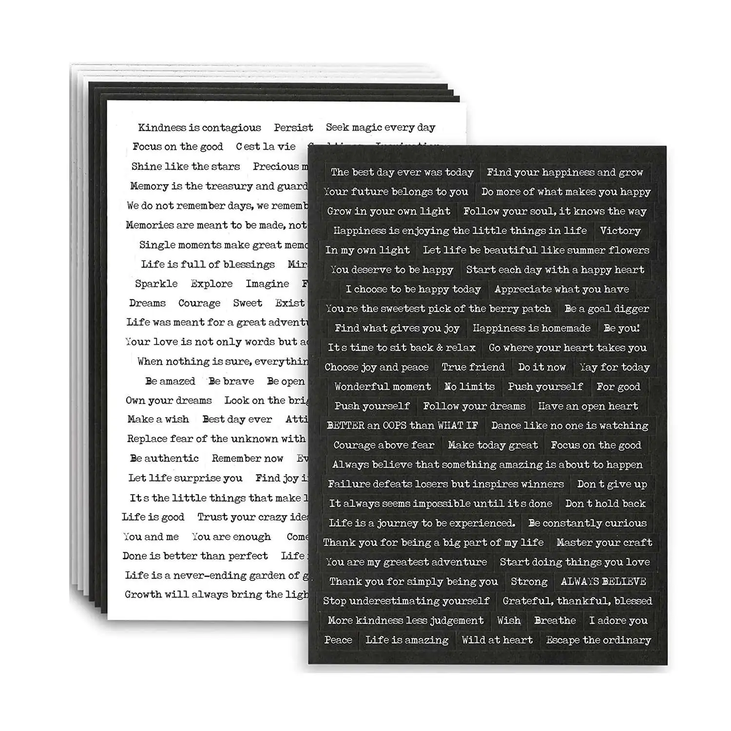 

8 листов, винтажные наклейки с цитатами, D
