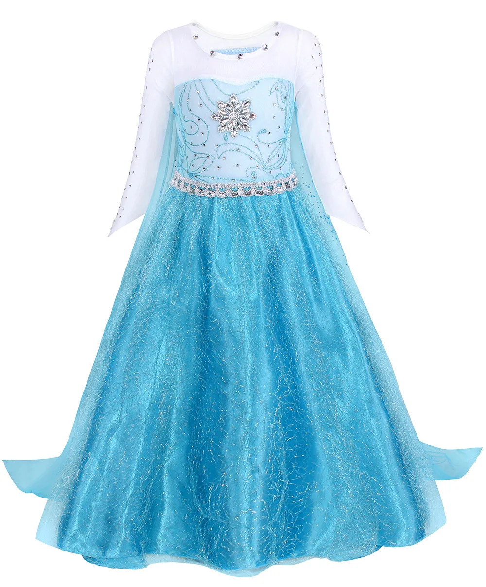 

Disney Girls Princess Dress Isabela Cosplay Costumes Frozen Anna Elsa Cinderella Birthday Cosplay Party Fancy Dresses Vestidos