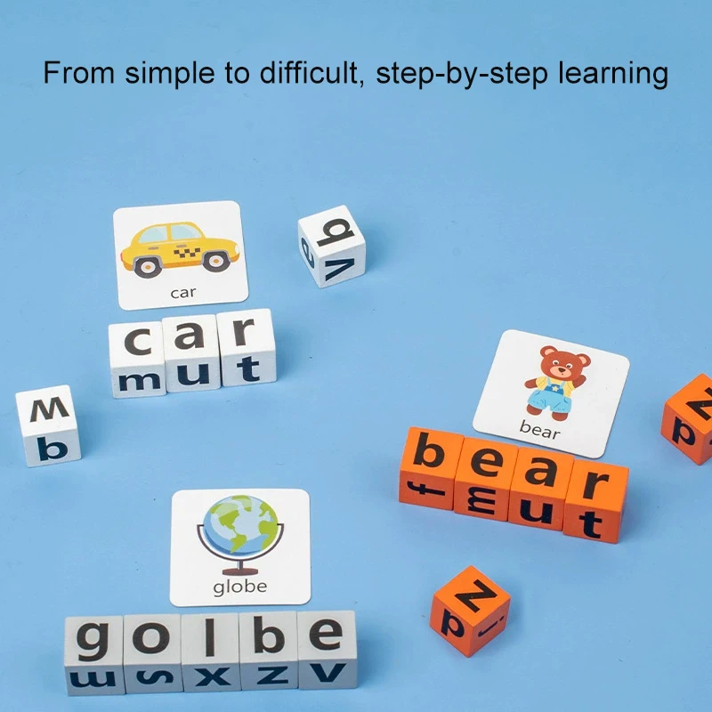 English Word Game Learning Toys Children's Educational Parent-Child Interaction English Letter Recognition Early Education Toys