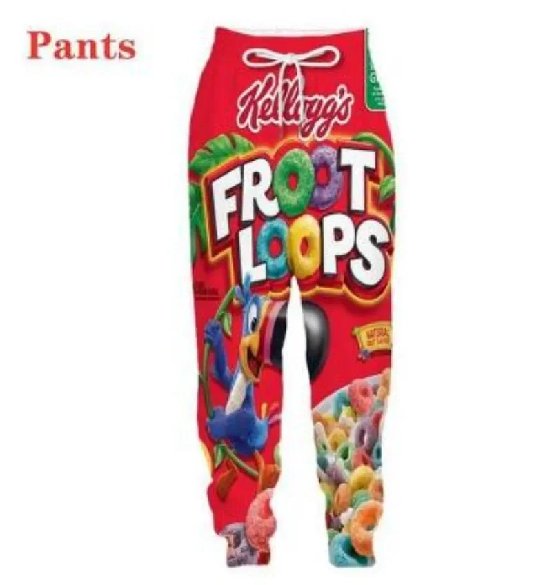 New Men/Womens Froot Loops Funny 3D Print Fashion Tracksuits Crewneck hoodie Joggers Pants + Hoodies TZ08 5