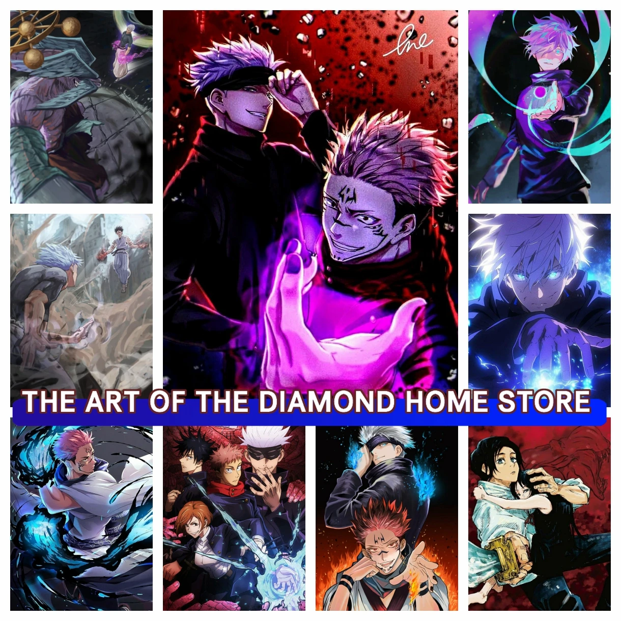 

Anime Jujutsu Kaisen Gojo Satoru AB Diamond Embroidery Painting Cartoon Series Cross Stitch Kits Picture Mosaic Craft Home Decor