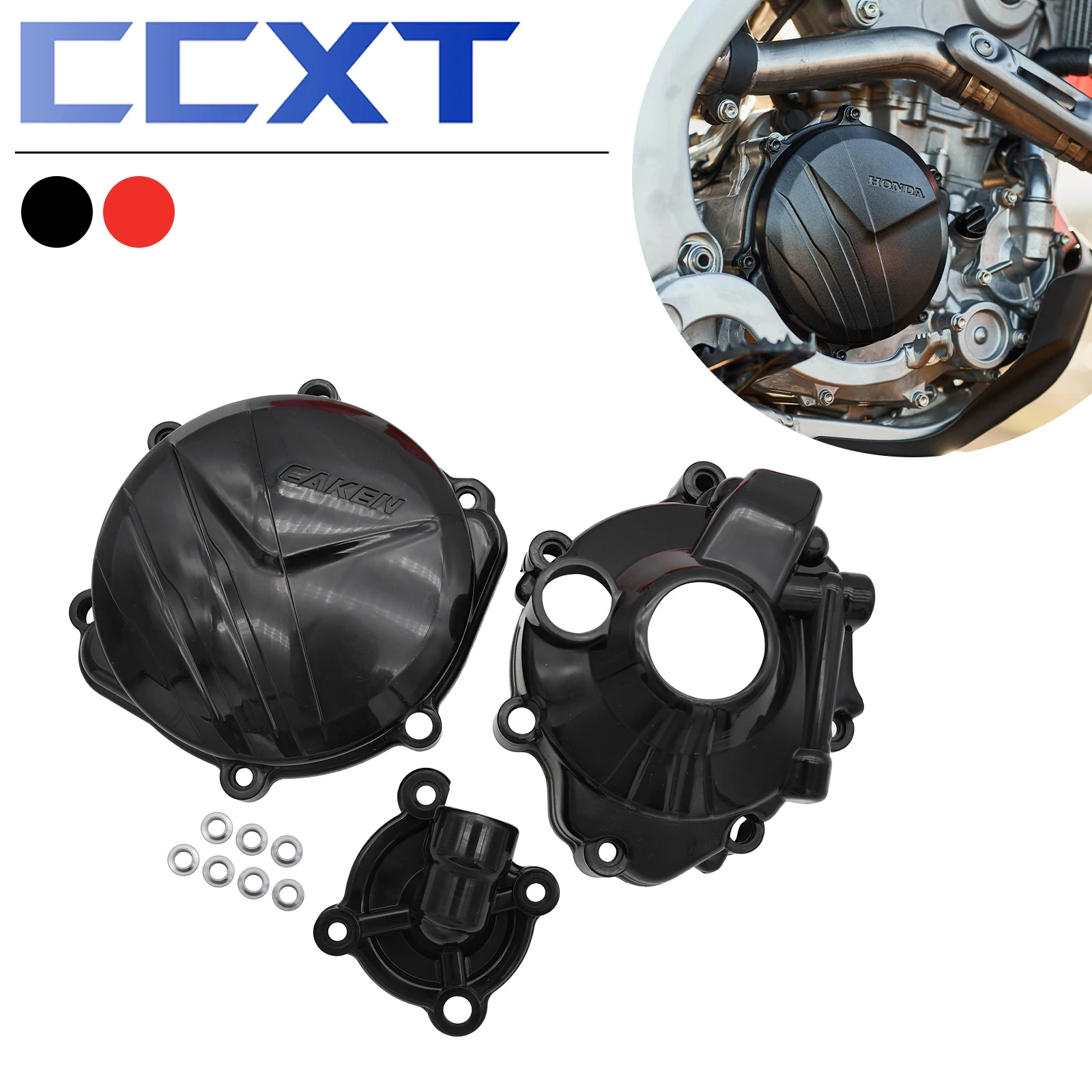 

Plastic Water Pump Guard Clutch Cover Ignition Engine Protector For Honda CRF250RX CRF250R 2018-2021 Motocycle Dirt Bike Parts