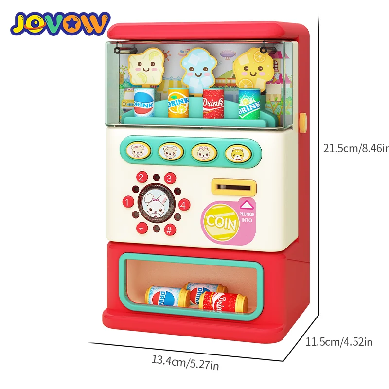 Simulation Mini Children's Beverage Vending Machines Toys Music Password Coin Machine Baby Puzzle Montessori Education Toy Gifts 6
