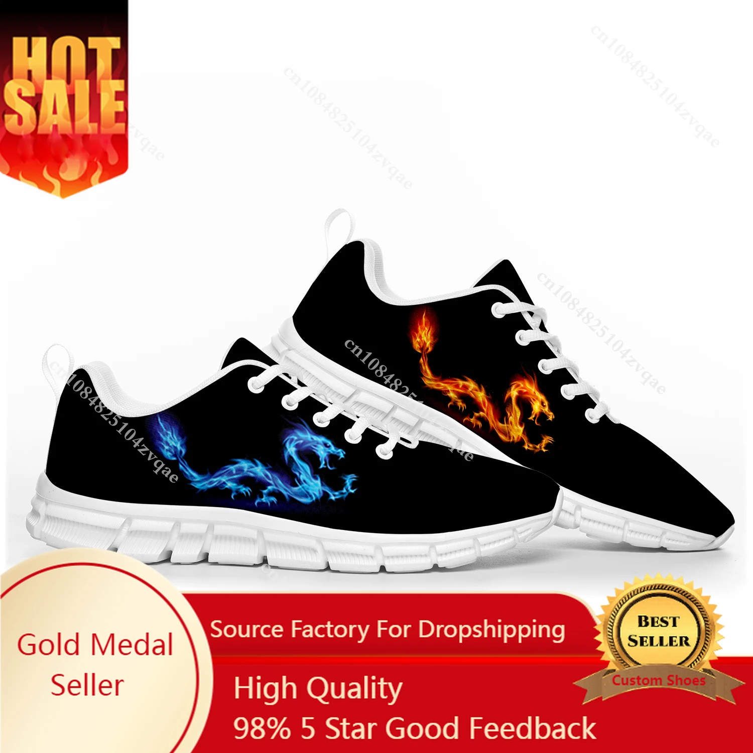 

Dragon Pattern Sports Shoes Mens Womens Teenager Kids Children Customized Sneakers Casual Tailor-Made Shoe High Quality Couple