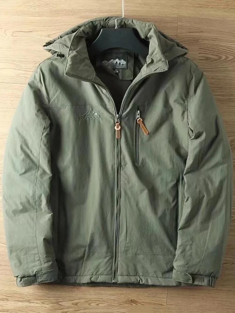 Mens Casual Tactical Jacket - Warm Padded Outdoor Coat for Autumn and Winter