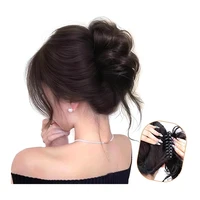 Bandeau chignon pour femmes, 1 pièce, queue de cheval haute et latérale, Extension capillaire artificielle, Volume naturel, augmente la tête de bourgeon de fleur 4