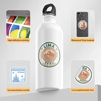 50PCS Travel Stamp Stickers Vintage Travel Stamp Stickers Retro Waterproof Vinyl Decals for Scrapbook Water Bottle Journal 3