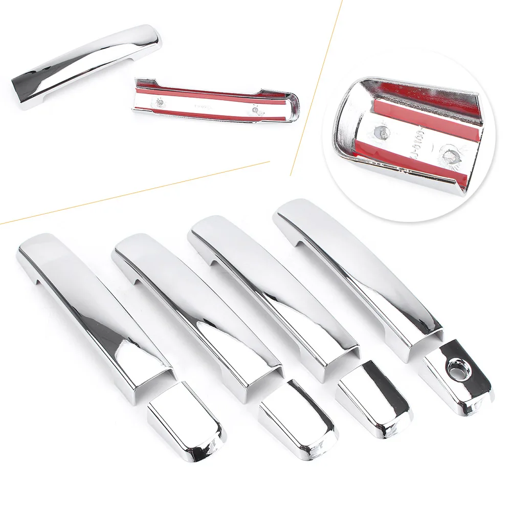 

4pcs/Set Chrome Auto Car Side Door Handle Outside Handles Covers Trim for Nissan Maxima Altima Sentra Frontier Quest Qashqai