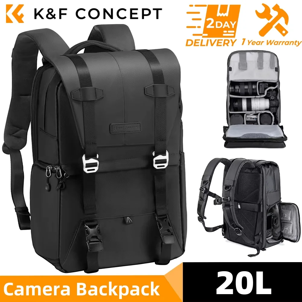 K&F CONCEPT Photography Professional Camera Backpack Outdoor