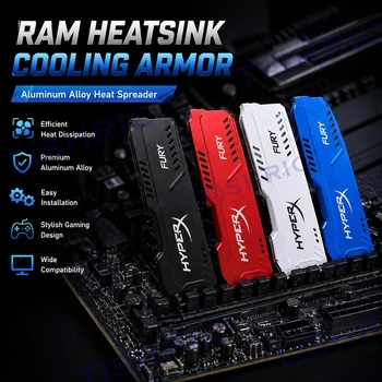 Disipador de Calor TISHRIC para Memoria RAM DDR4 DDR5, Enfriador de Aluminio con Almohadilla Térmica para PC Gaming 1