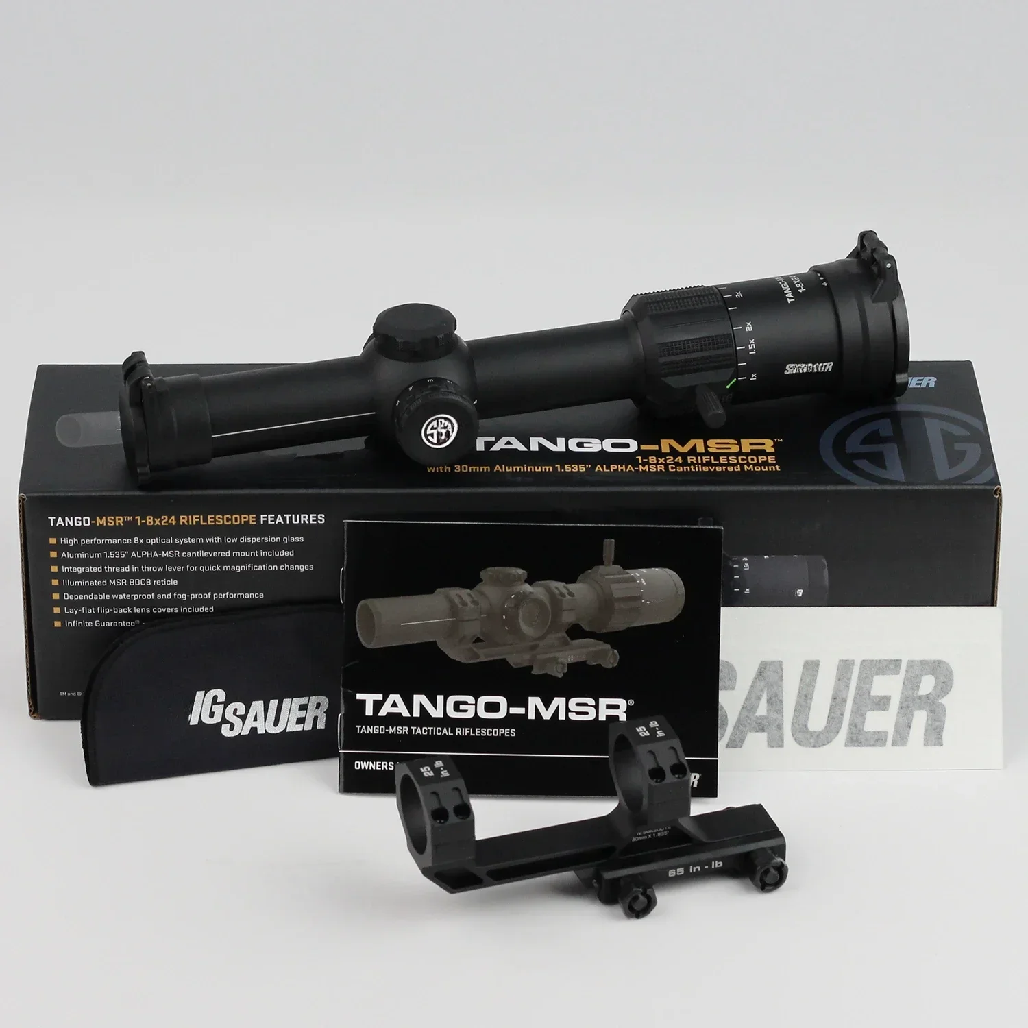 TANGO-MSR LPVO 1-8x24mm/1-6x24mm 30mm Maintube SFP Riflescope-Shockproof Hunting Rifle Scope with Illuminated MSR BDC-8 Reticle 6
