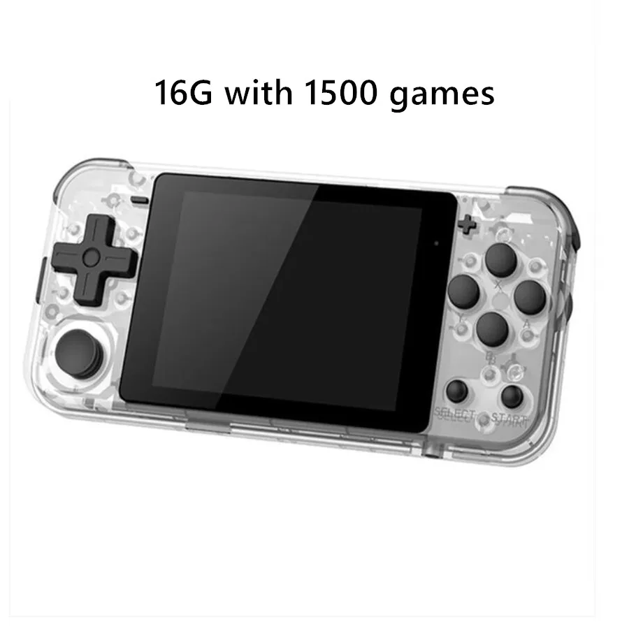 POWKIDDY Q90 3 Inch Mini Handheld Game Player Open System Retro Video Game Console PS1 FC 64G 5000 Games Consoles Gaming Box 