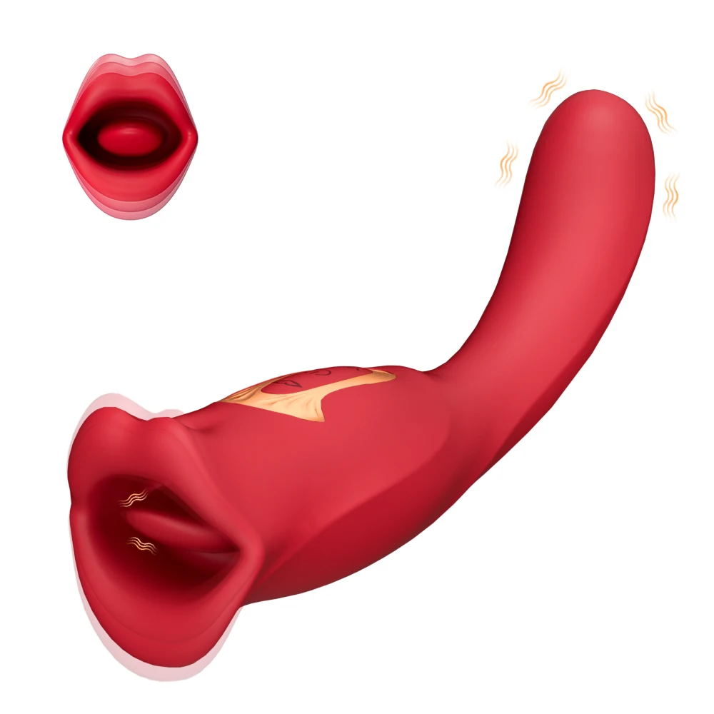 Vibrator Mit Zungenstimulation Für Damen Und Orale Saugfunktion_voghion.com