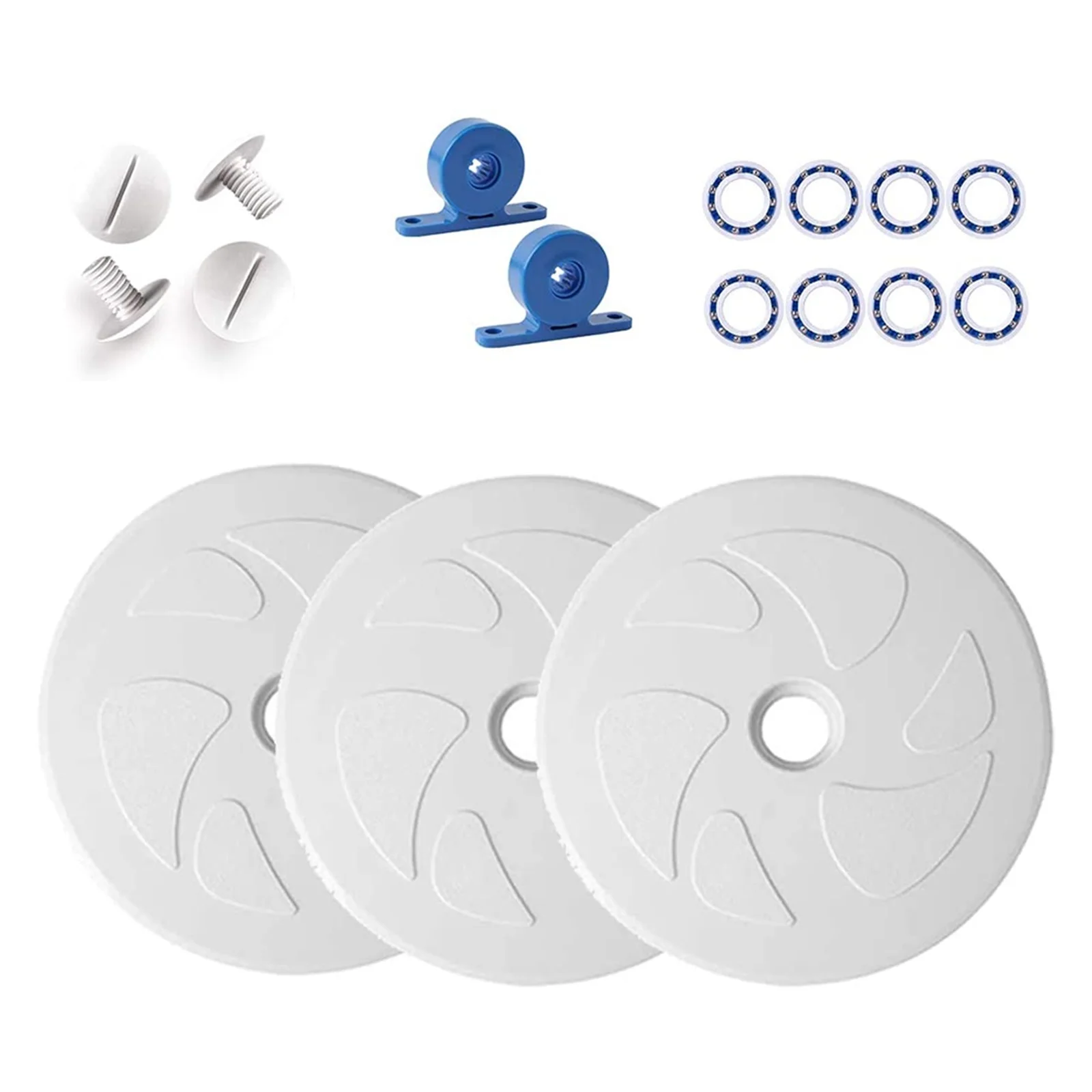 Pool Cleaner Kit For Polaris 180, 280 Including C6 Large Wheels Turbine Bearings Wheel Ball Bearings Swimming Pool Cleaning Part