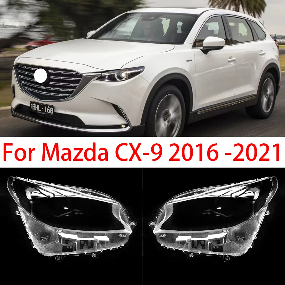 

Car Headlight Cover For Mazda CX-9 2016 - 2021 Auto Headlamp Caps Lampshade Lampcover Head Lamp Light Covers Glass Lens Shell