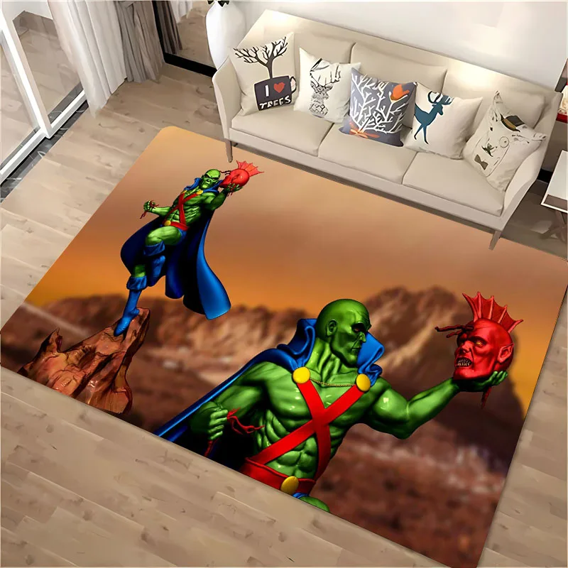 DC Martian Manhunter Carpet,Living Room and Bedroom Household Items, Children's Room Sofa Mat, Doormat Floor Anti-slip Rug,Gifts
