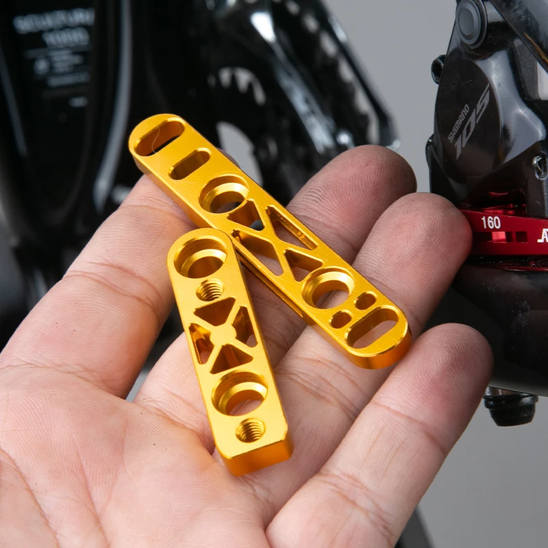 Lightweight CNC Aluminum Alloy Road Bike Disc Brake Adapter with Bolts
