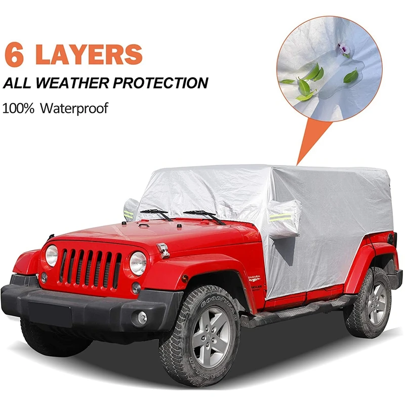 Sunshield Cover, For Jeep Wrangler Jk Jl 4 Door 20072021 Snow Rain