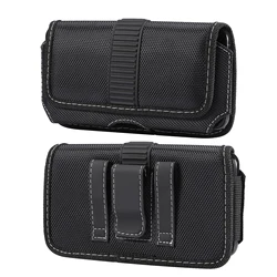 Nylon Waterproof Belt Clip Phone Case and Waist Bag Holder Holster Pouch - iPhone Air (Black)