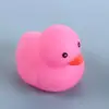 3PCS Yellow Duck Floating Duck Squeeze Sound Toy Floating with Squeeze Sound Yellow Duck Baby Bath Toys Soft Rubber 6