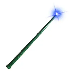 Enchanting Light - Up Wizard Wand with Sound & Glow for Kids - Magical Halloween Party Accessory (Green)