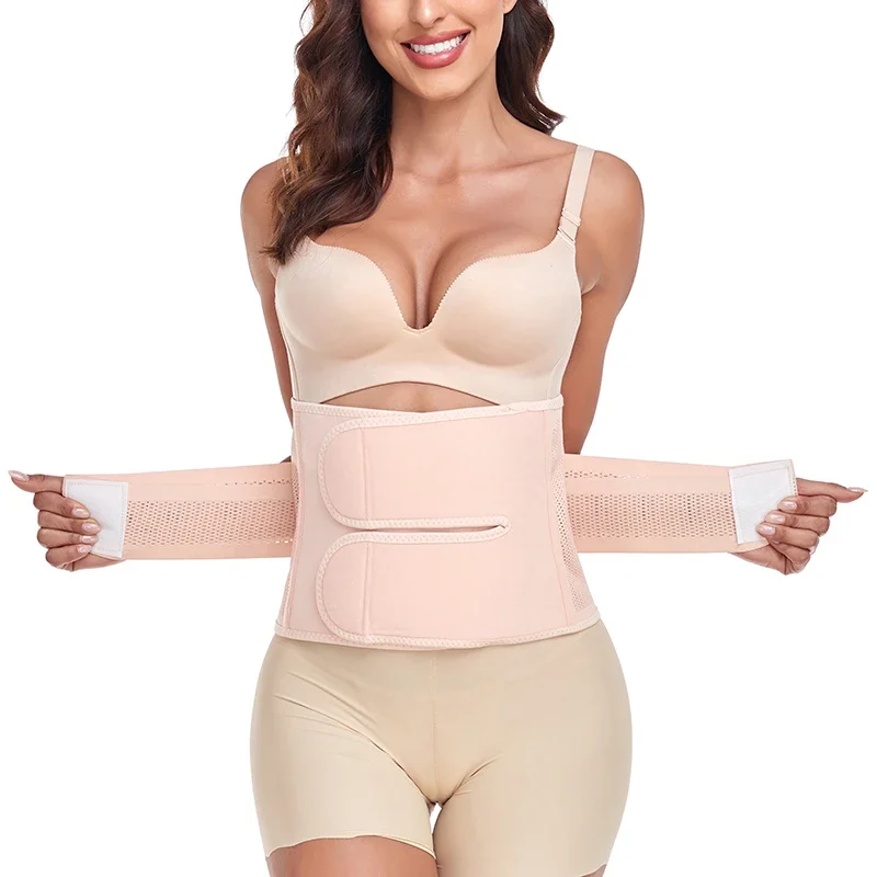 

Waist Trainer Belt for Women Waist Trimmer Weight Loss Workout Fitness Back Support Postnatal Abdomen Recoery Belly Wrap