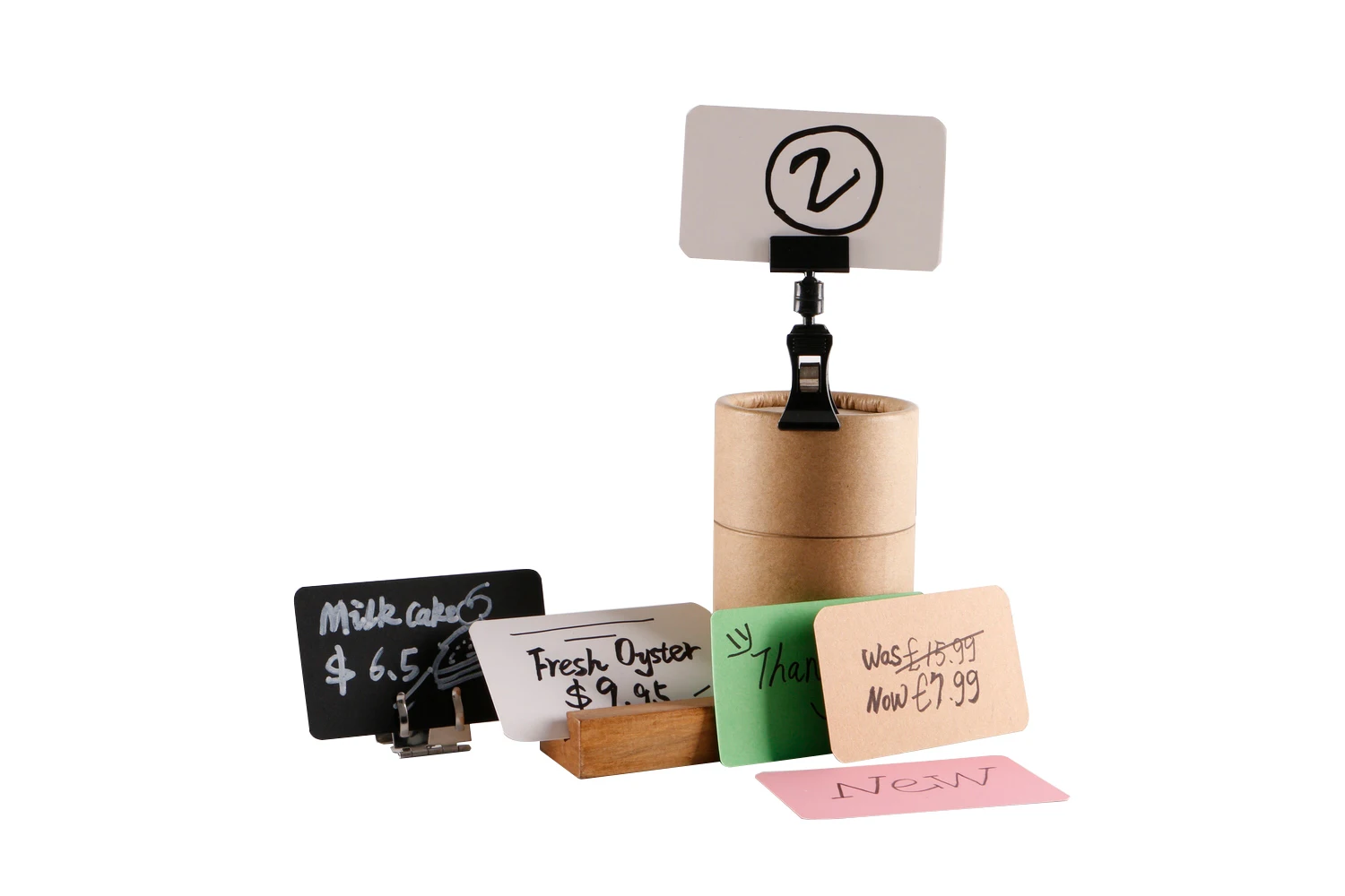 Pop Price Label Card Holders Display Merchandise Sign Signage Paper Promotion Clear Small In Retail Shop
