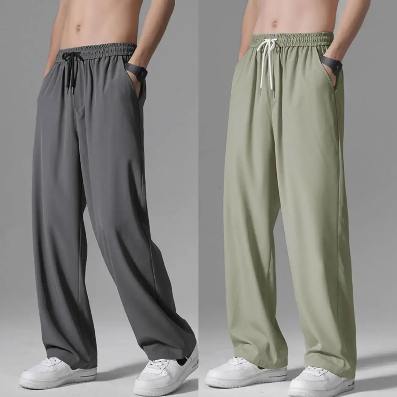 Pantalones de chándal informales para hombre, Pantalón ancho, cómodo, para  correr, talla 4XL, novedad de verano